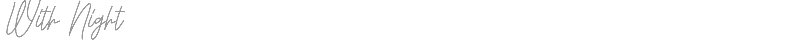 With Night font preview
